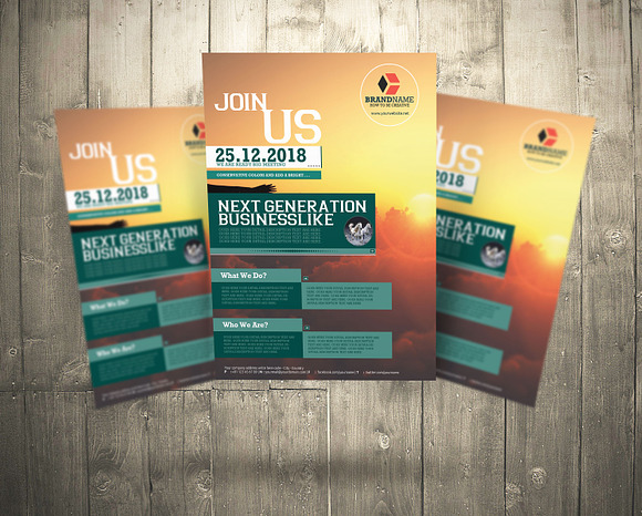 Business Flyers 5 Colors Variation in Flyer Templates - product preview 1