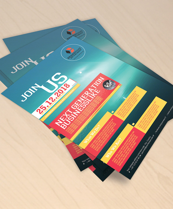 Business Flyers 5 Colors Variation in Flyer Templates - product preview 5