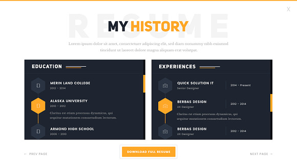Phantom-Resume/CV/Portfolio Template in Bootstrap Themes - product preview 4