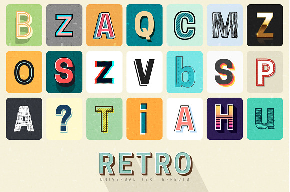 Retro Graphic Styles in Photoshop Layer Styles - product preview 2