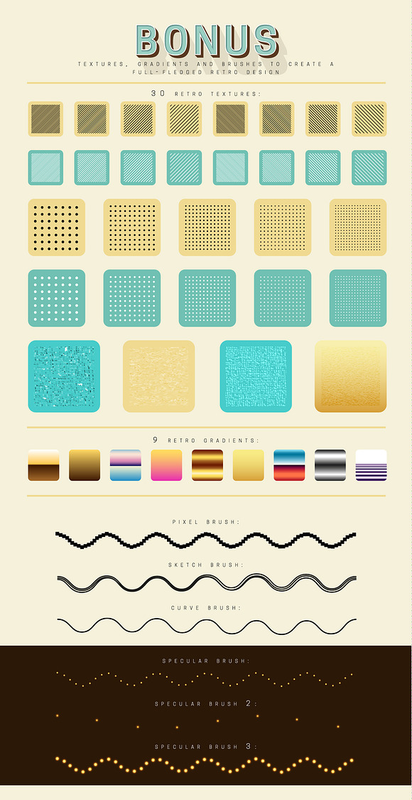 Retro Graphic Styles in Photoshop Layer Styles - product preview 10