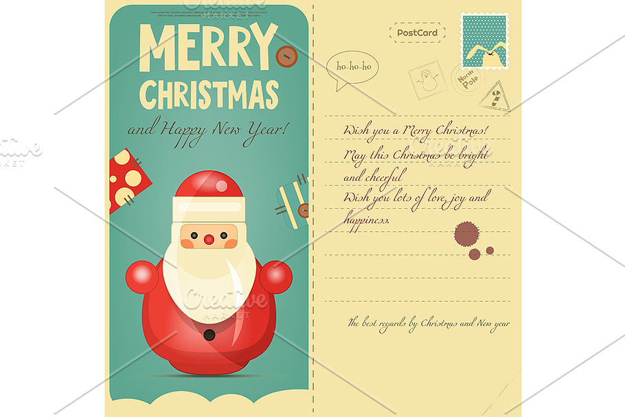 Christmas Postcard in Illustrations - product preview 8