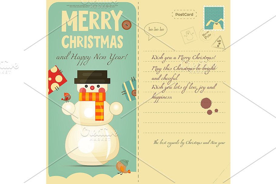 Christmas Postcard in Illustrations - product preview 8