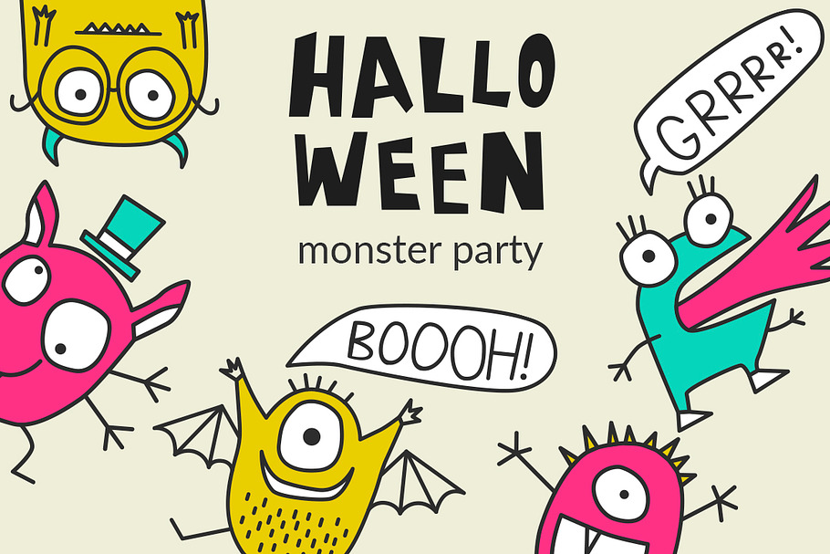 9 halloween monsters bundle in Illustrations - product preview 8