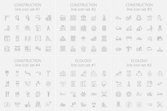1540 vector line icons pack. in Easter Icons - product preview 2