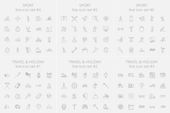 1540 vector line icons pack. in Easter Icons - product preview 10