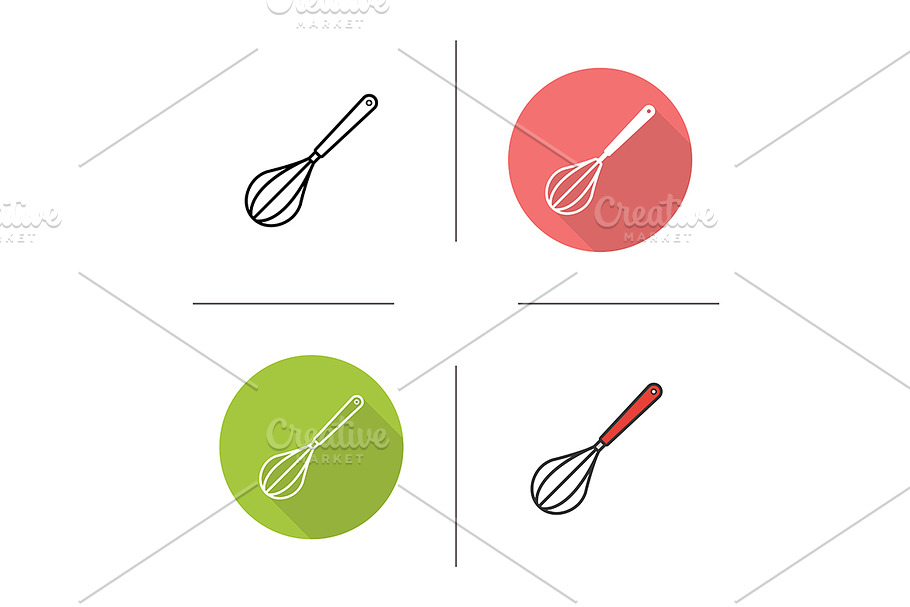 Egg beater. 4 icons. Vector in Graphics - product preview 8