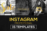 15 Instagram Templates vol.9: Promo