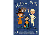 Halloween party banner design