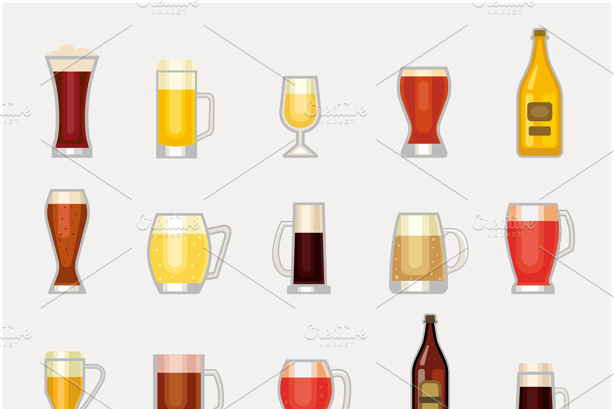 Beer bottle vector  in Illustrations - product preview 8