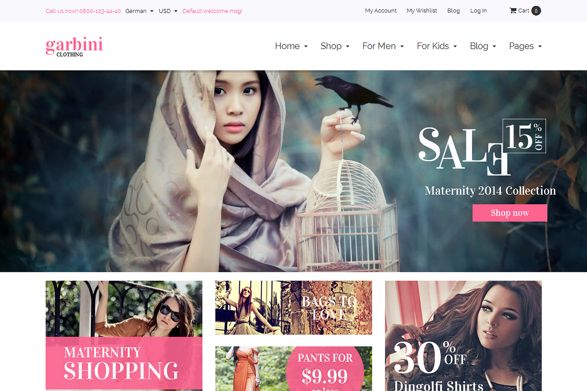 MGS Garbini - Light Clothing theme in Magento Themes - product preview 8