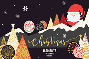 Christmas 40 VECTOR ELEMENTS/BRUSH