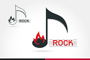  Rock music vector