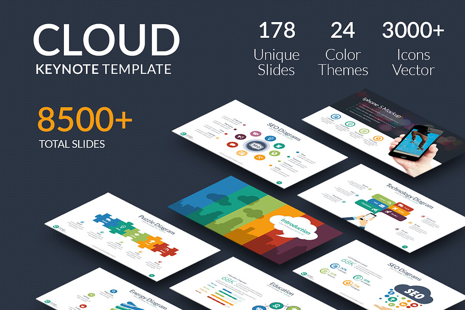 Cloud - Keynote Template in Keynote Templates - product preview 8