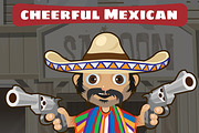 Mexican man with gun, Wild West