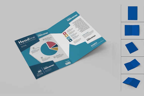 Bifold Brochure Mock Up in Print Mockups - product preview 1
