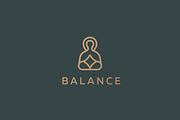 Zen yoga linear logo
