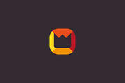 Abstract crown logo