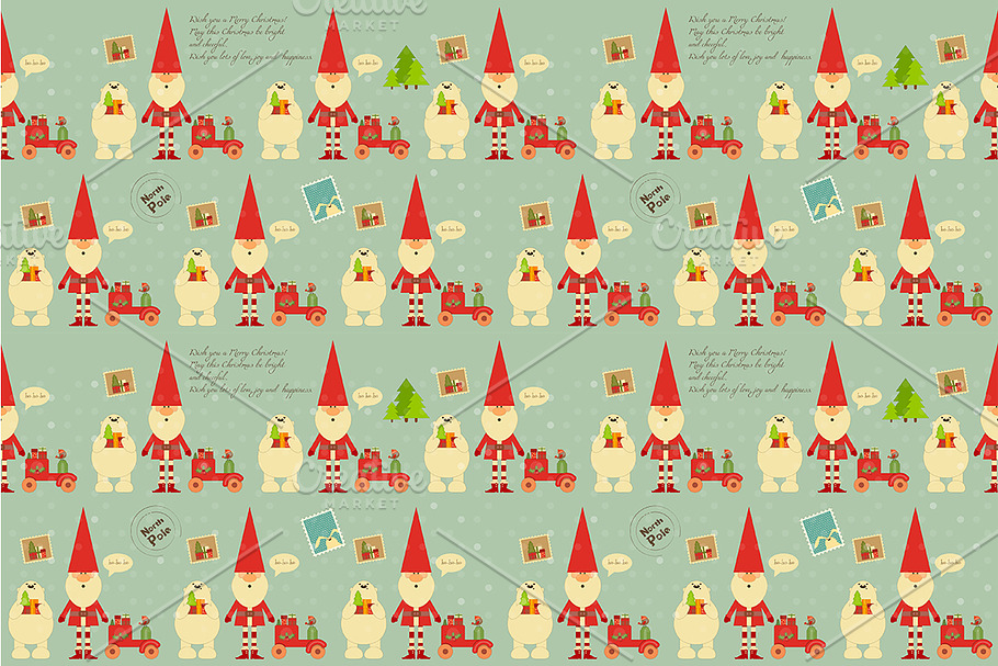Christmas Decoration Pattern in Illustrations - product preview 8