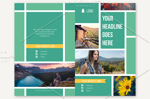 Bi-Fold Brochure Template in Templates - product preview 2