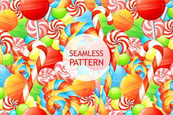 Sweet Candy Realistic Set in Illustrations - product preview 3