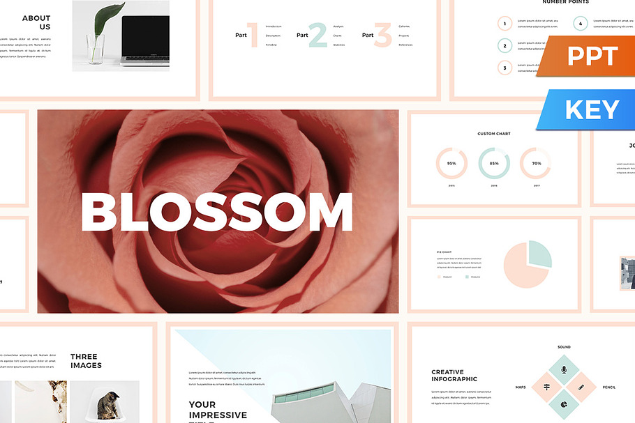 Blossom Presentation Template in Keynote Templates - product preview 8