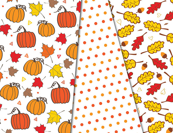 Autumn Seamless Background Fall  in Patterns - product preview 1