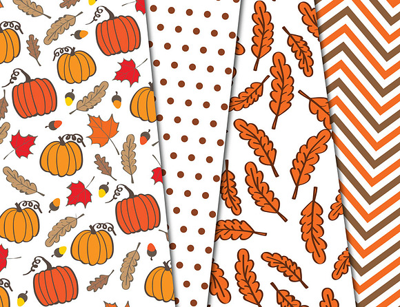 Autumn Seamless Background Fall  in Patterns - product preview 3