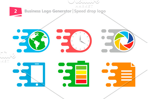 Logo generator. Set of 11 quick logo in Logo Templates - product preview 3