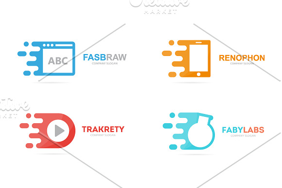 Logo generator. Set of 11 quick logo in Logo Templates - product preview 4