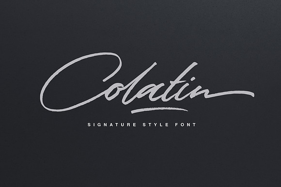 Colatin Script in Urban Fonts - product preview 10