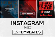 15 Instagram Templates vol.12: Misc