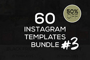 60 Instagram Templates Bundle #3