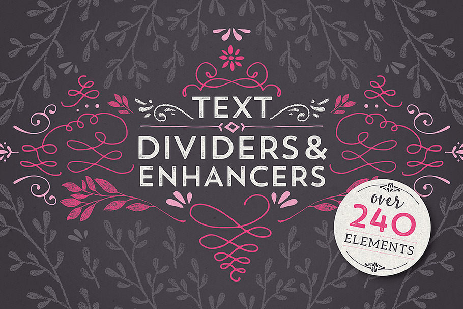 Text Dividers & Enhancers in Illustrations - product preview 8
