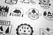 Outdoor Adventures Badges Logos