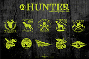 Hunter Vintage badge (EDITABLE TEXT)