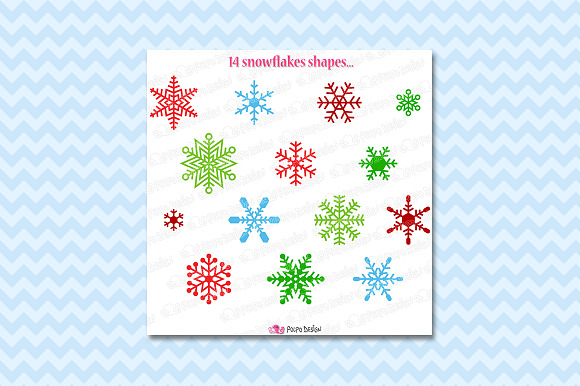 Christmas Snowflakes clipart in Objects - product preview 1