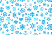 Winter snowflake pattern