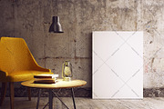 Canvas Mockup Industrial Style