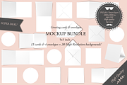 Greeting cards 5x5 - Mockup bundle