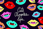 Cute vampires lips