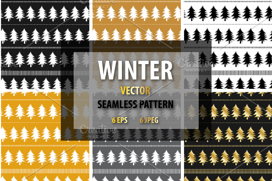 Winter seamless patterns in Patterns - product preview 8