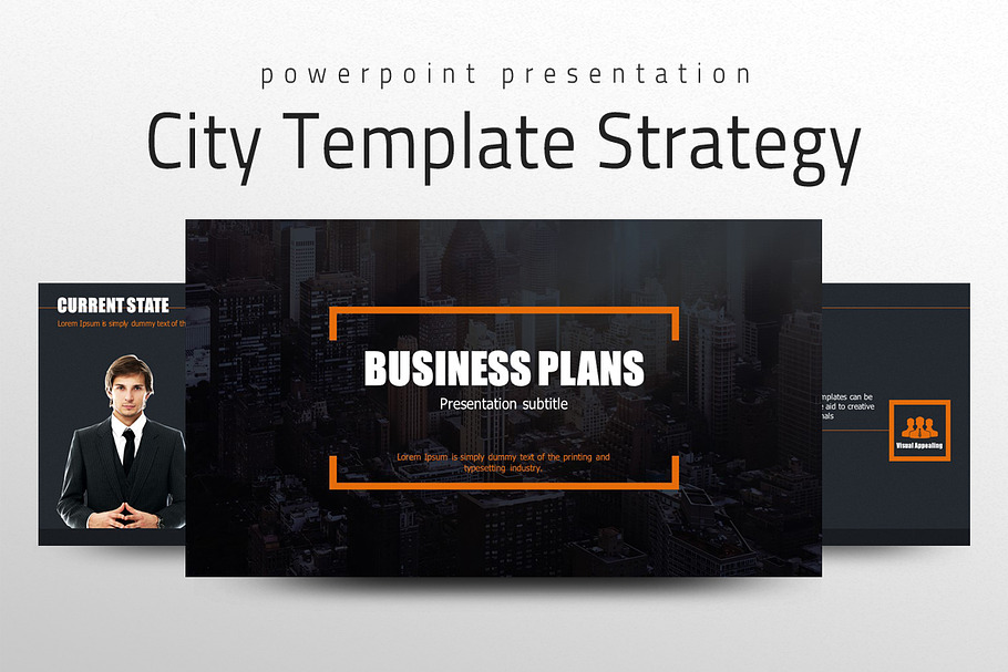 City Template Strategy in PowerPoint Templates - product preview 8