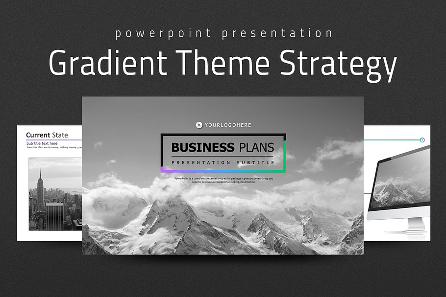 Gradient Theme PowerPoint Strategy
