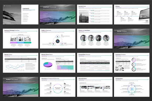 Gradient Theme PowerPoint Strategy in PowerPoint Templates - product preview 1