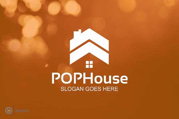 Pop House Logo in Logo Templates - product preview 1