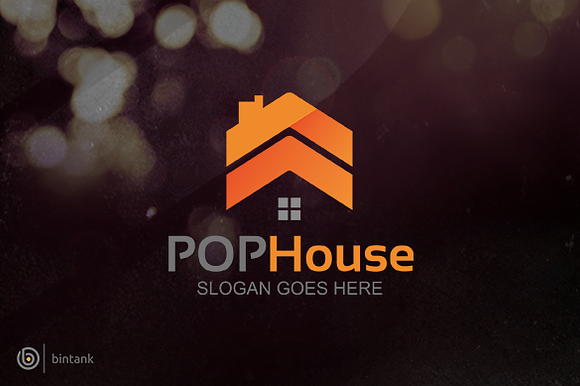 Pop House Logo in Logo Templates - product preview 2