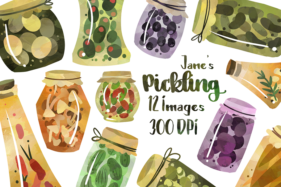 Pickles and Preserves Clipart