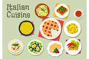 Italian cuisine dinner dishes
