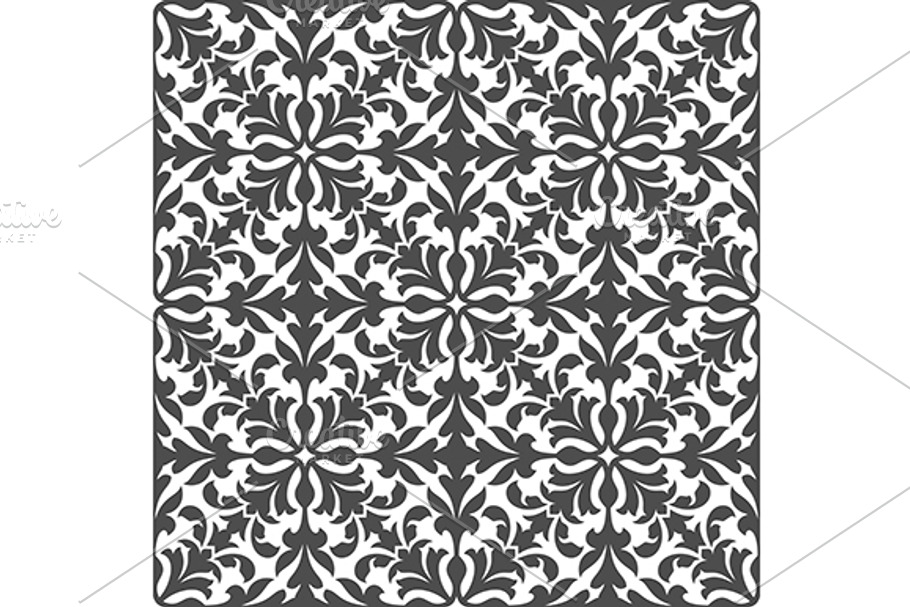 Damask floral seamless pattern in Patterns - product preview 8